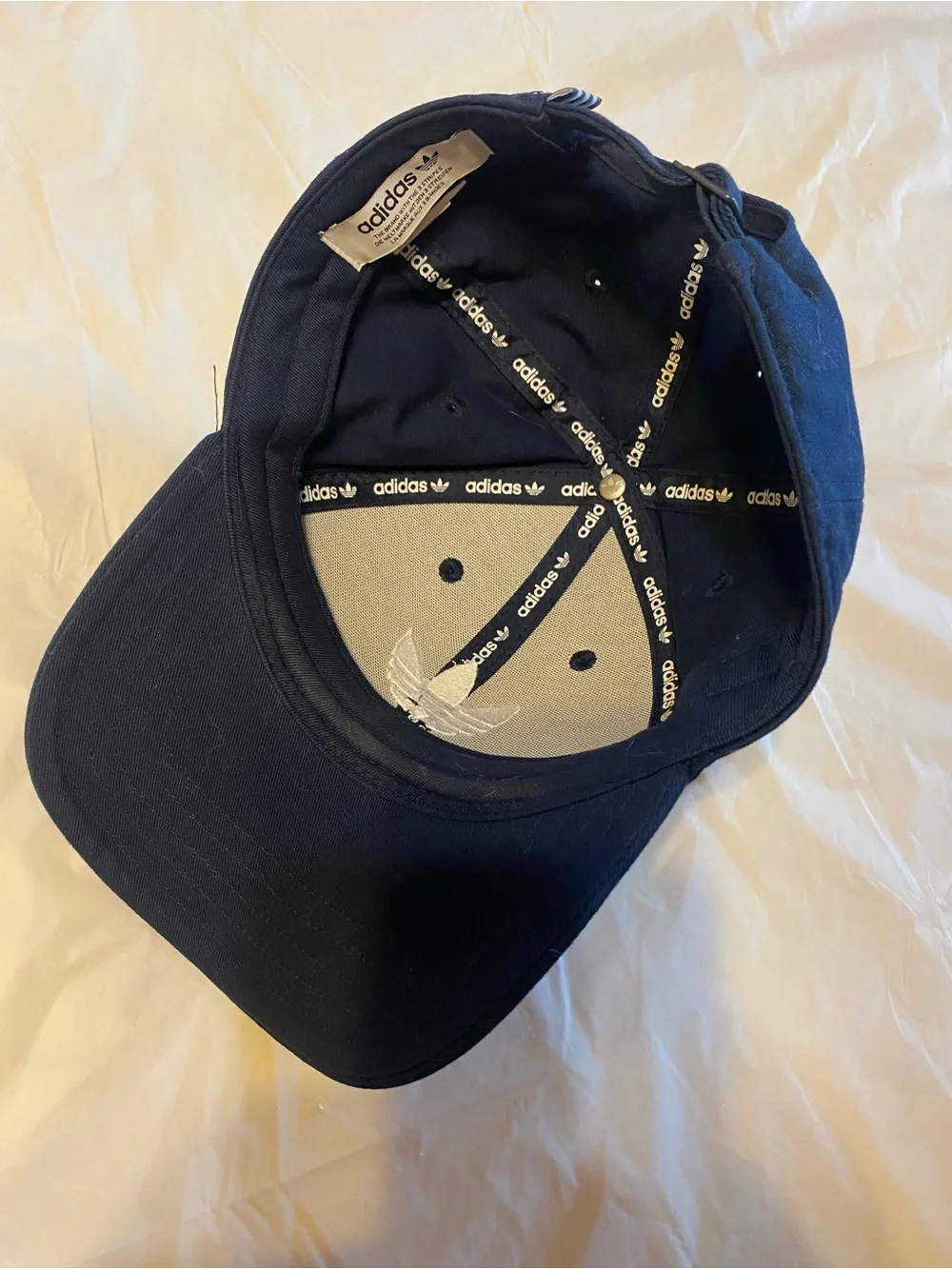 adidas Navy Cap with White Trefoil Logo